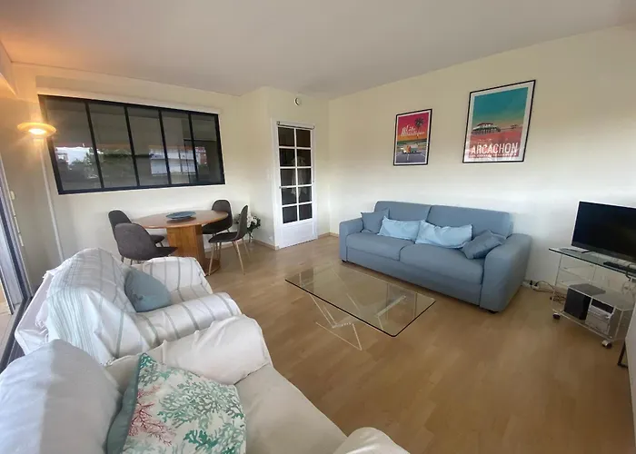 Daire T3 Renove Face Avec Terrasse Et Parking Securise - - Fr-1-374-224 Arcachon